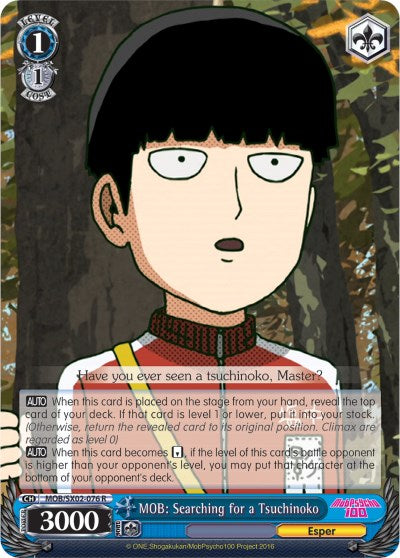 MOB: Searching for a Tsuchinoko (MOB/SX02-076 R) [Mob Psycho 100] | Cracking-Singles