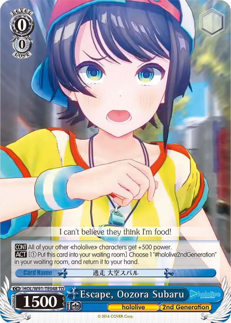 Escape, Oozora Subaru (HOL/W91-TE048 TD) [hololive production] | Cracking-Singles