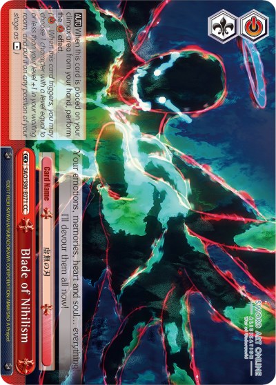 Blade of Nihilism (SAO/S80-E071 CC) [Sword Art Online -Alicization- Vol.2] | Cracking-Singles