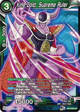 King Cold, Supreme Ruler (Uncommon) (BT13-082) [Supreme Rivalry] | Cracking-Singles