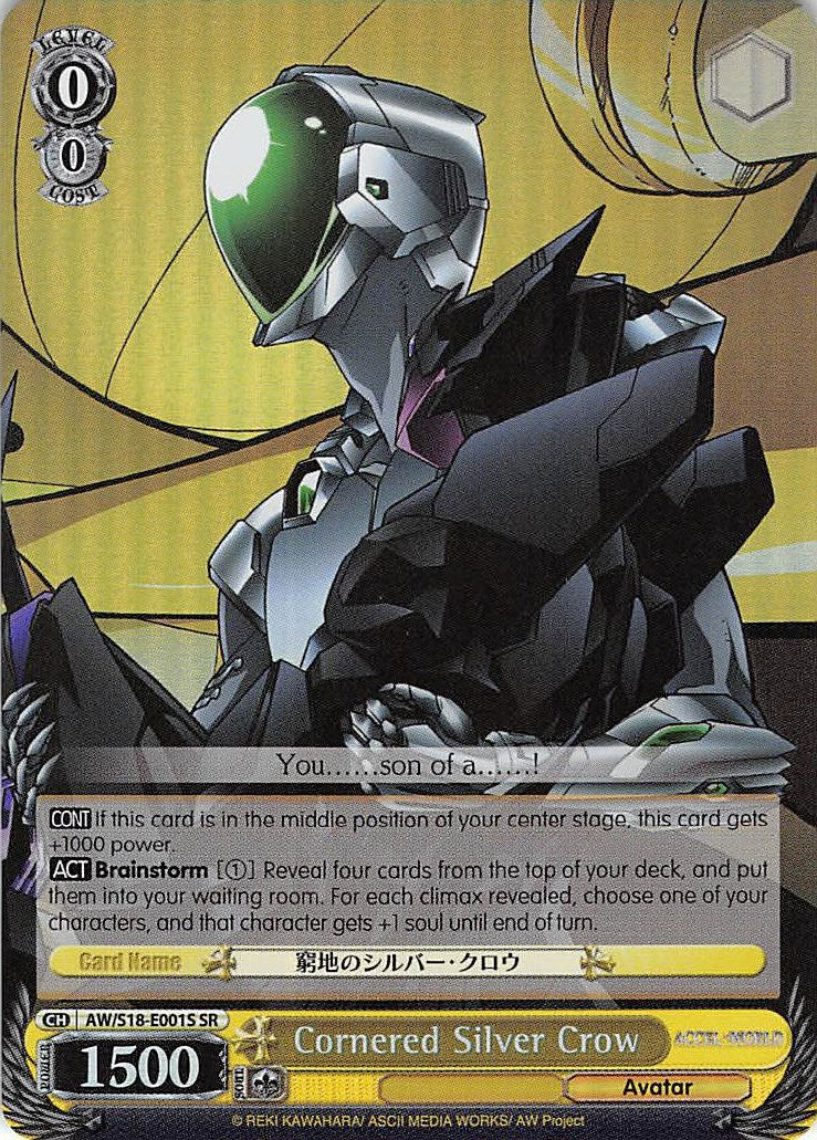 Cornered Silver Crow (AW/S18-E001S SR) [Accel World] | Cracking-Singles