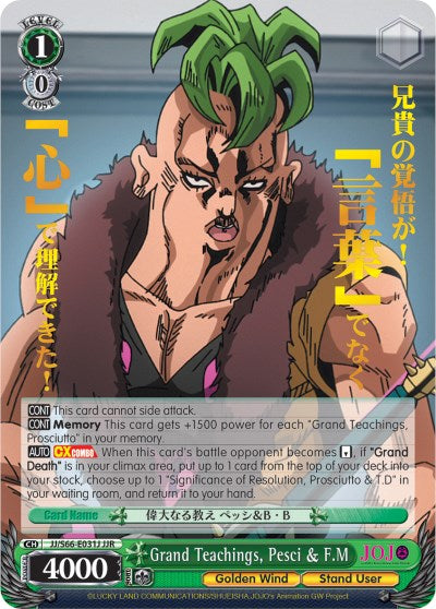Grand Teachings, Pesci & F.M (JJ/S66-E031J JJR) [JoJo's Bizarre Adventure: Golden Wind] | Cracking-Singles