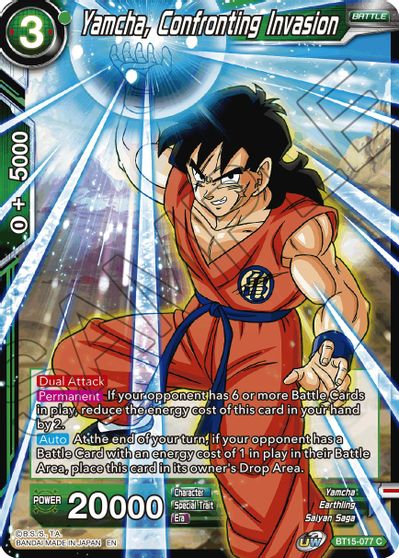 Yamcha, Confronting Invasion (BT15-077) [Saiyan Showdown] | Cracking-Singles