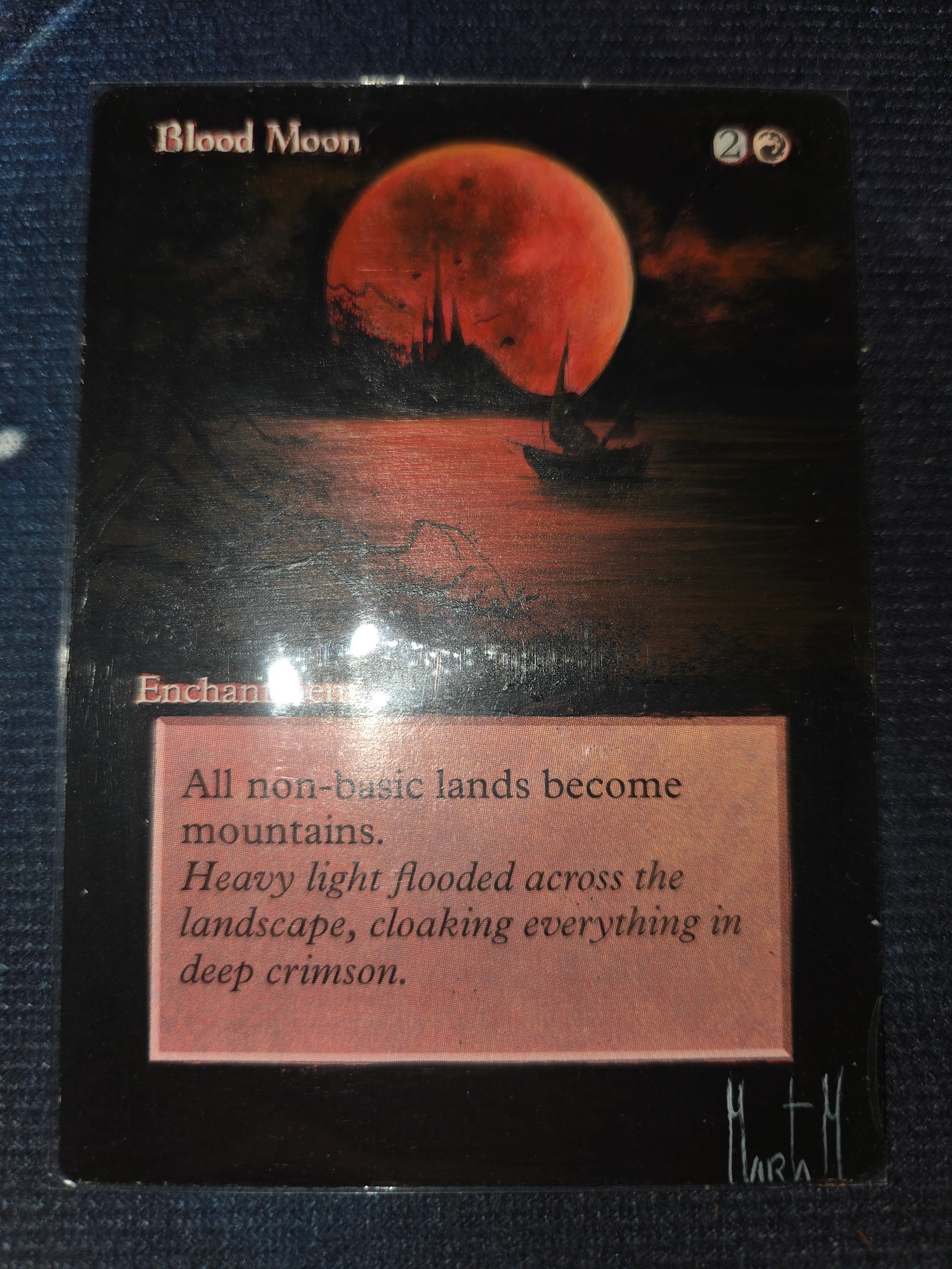 Blood Moon ALTERED ART  [Chronicles] | Cracking-Singles