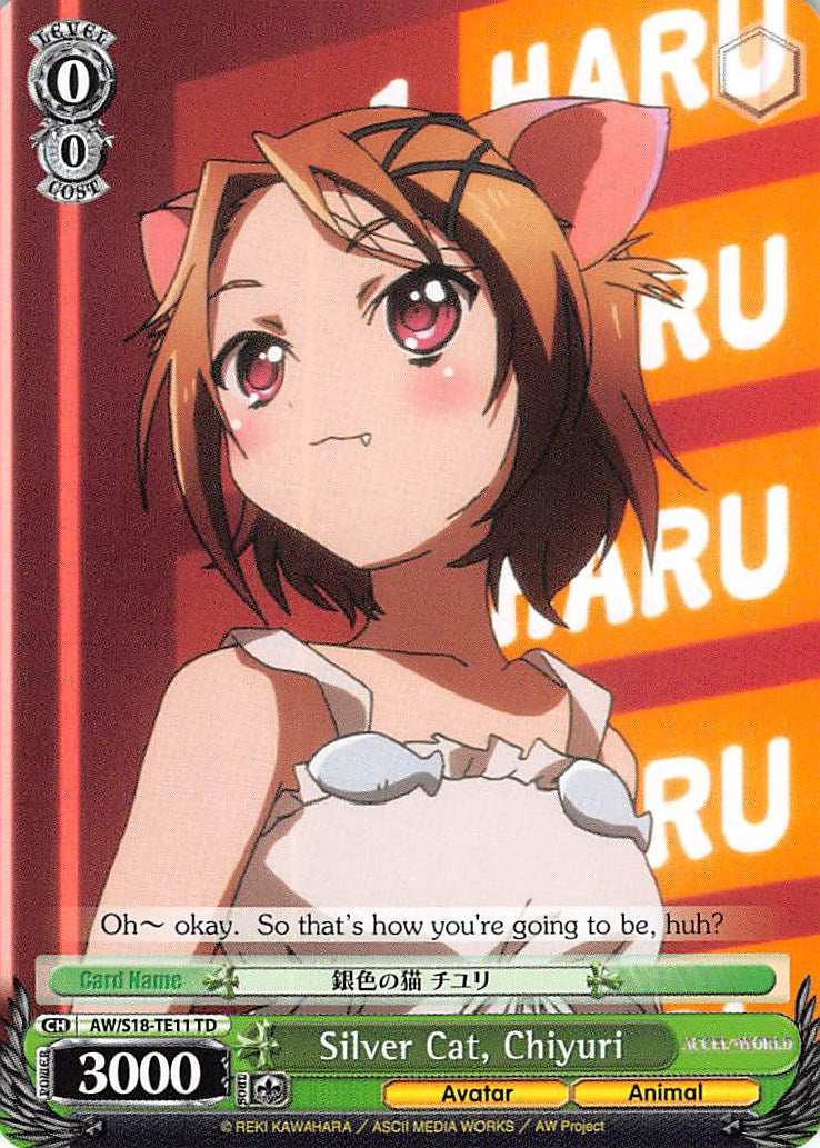 Silver Cat, Chiyuri (AW/S18-TE11 TD) [Accel World] | Cracking-Singles