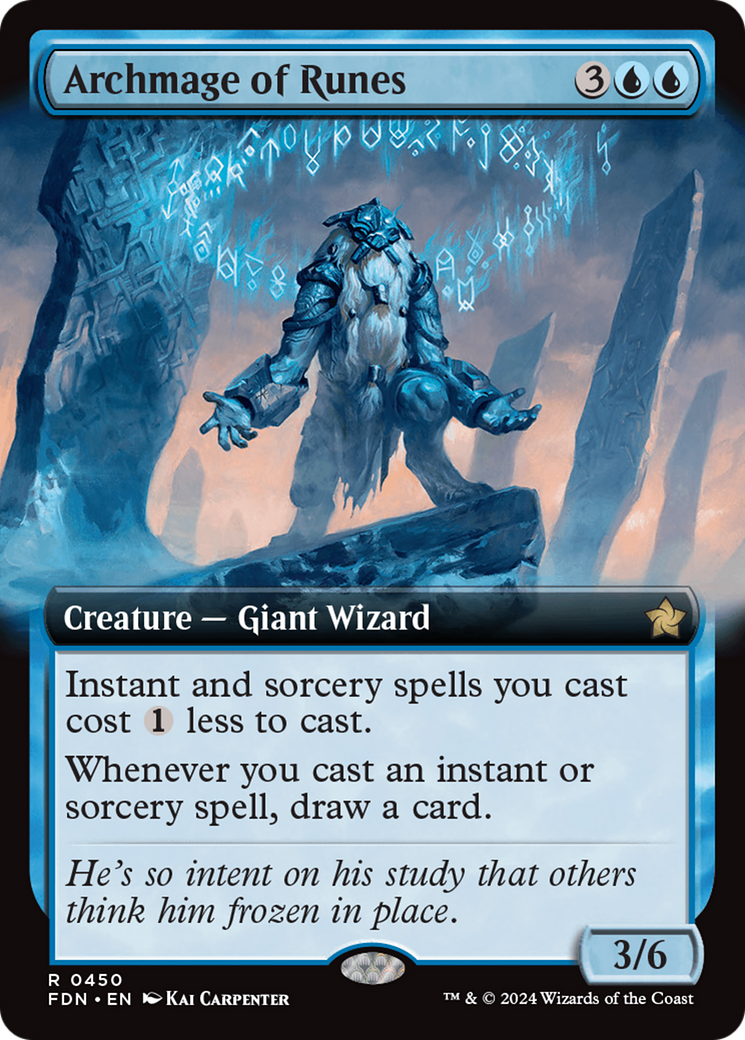 Archmage of Runes (Extended Art) [Foundations] | Cracking-Singles