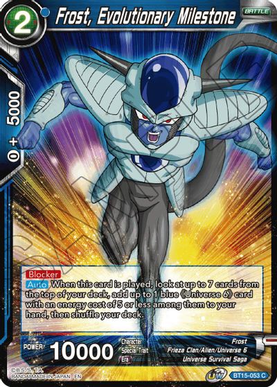 Frost, Evolutionary Milestone (BT15-053) [Saiyan Showdown] | Cracking-Singles