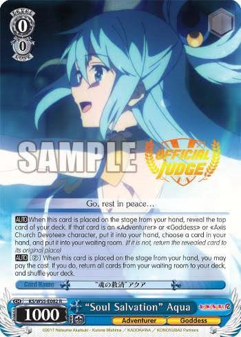 "Soul Salvation" Aqua (KS/W55-E082 R) (Judge Promo) [KonoSuba 2] | Cracking-Singles
