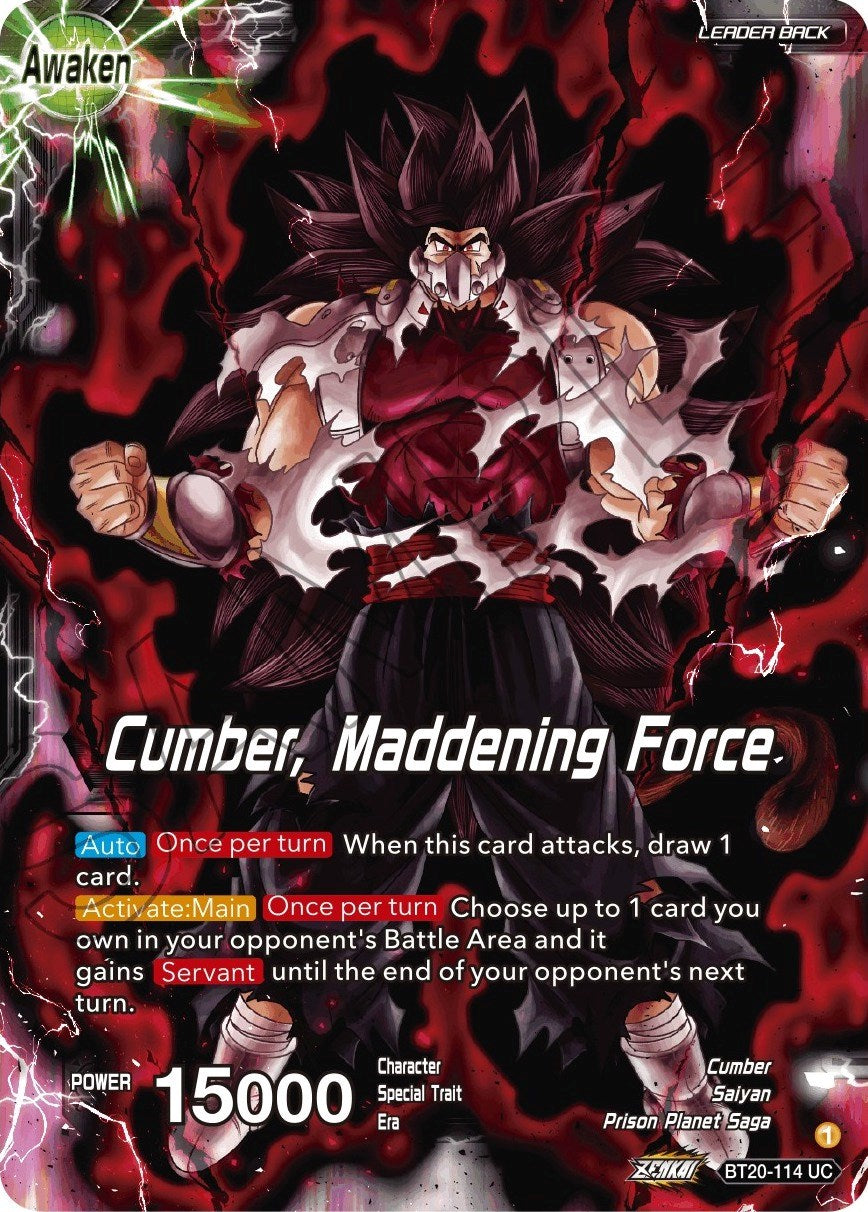 Evil Saiyan // Cumber, Maddening Force (BT20-114) [Power Absorbed] | Cracking-Singles