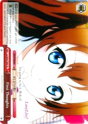 First Thoughts (LL/W24-TE08 TD) [Love Live!] | Cracking-Singles