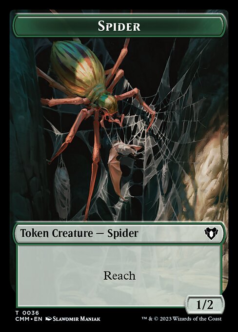 The Monarch // Spider Double-Sided Token [Commander Masters Tokens] | Cracking-Singles