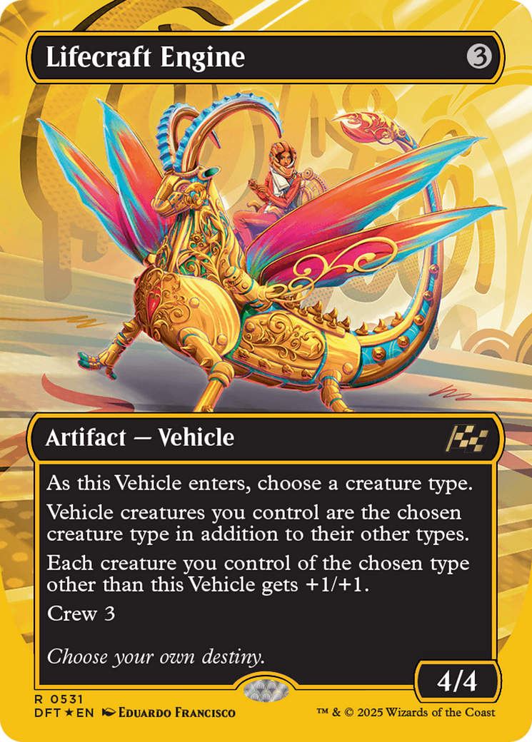 Lifecraft Engine (Borderless) (First-Place Foil) [Aetherdrift] | Cracking-Singles