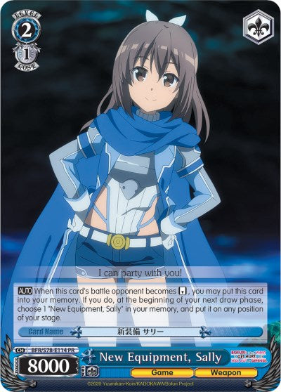 New Equipment, Sally (BFR/S78-E114 PR) [BOFURI: I Don't Want to Get Hurt, so I'll Max Out My Defense] | Cracking-Singles