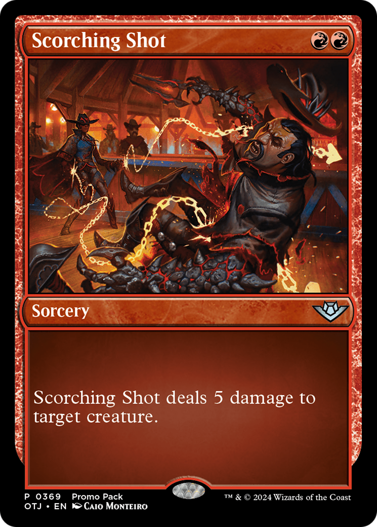 Scorching Shot (Promo Pack) [Outlaws of Thunder Junction Promos] | Cracking-Singles
