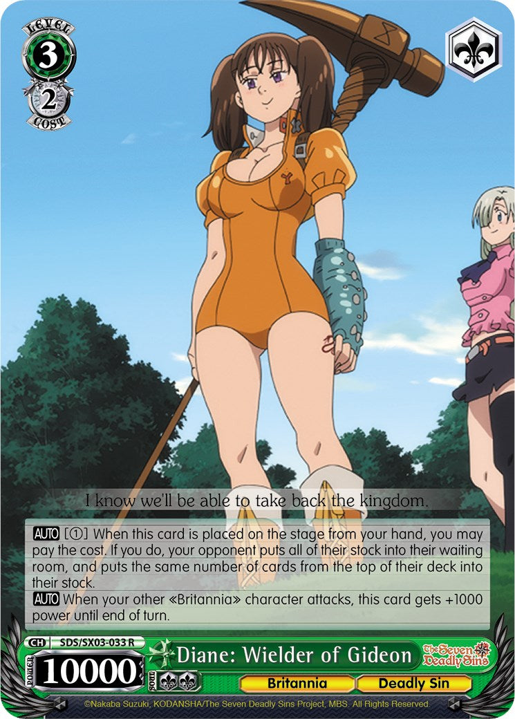 Diane: Wielder of Gideon (SDS/SX03-033 R) [The Seven Deadly Sins] | Cracking-Singles