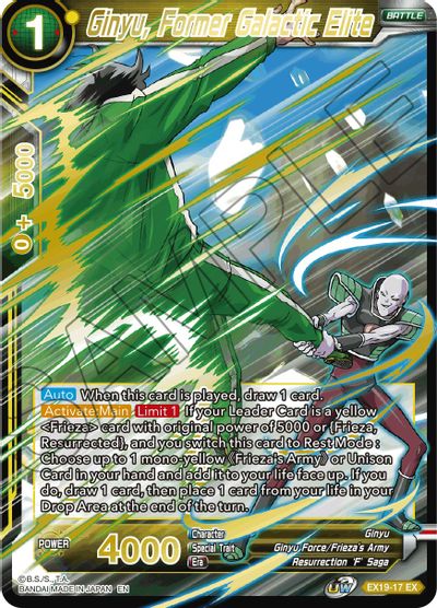 Ginyu, Former Galactic Elite (EX19-17) [Special Anniversary Set 2021] | Cracking-Singles