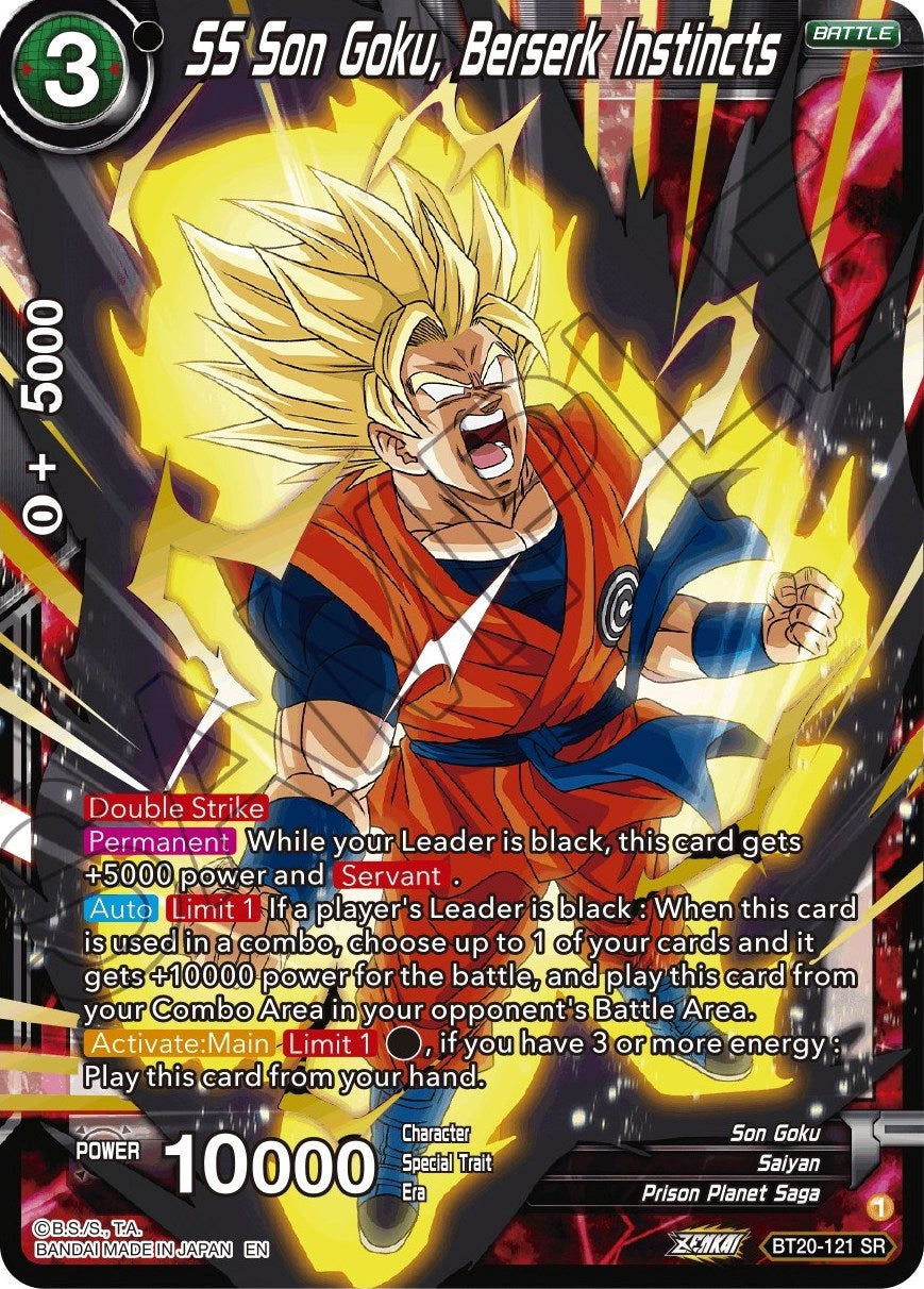 SS Son Goku, Berserk Instincts (BT20-121) [Power Absorbed] | Cracking-Singles