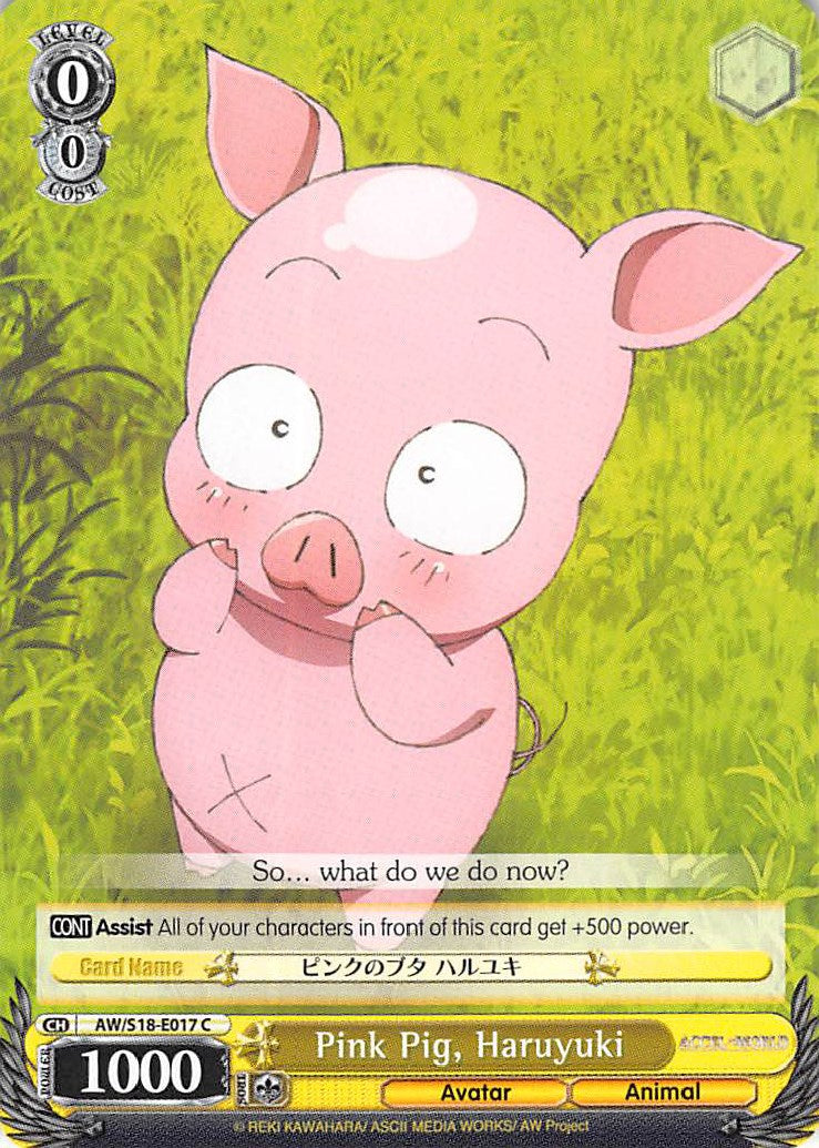 Pink Pig, Haruyuki (AW/S18-E017 C) [Accel World] | Cracking-Singles