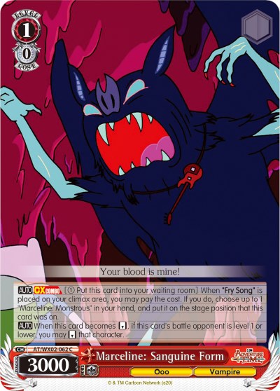 Marceline: Sanguine Form (AT/WX02-062 C) [Adventure Time] | Cracking-Singles