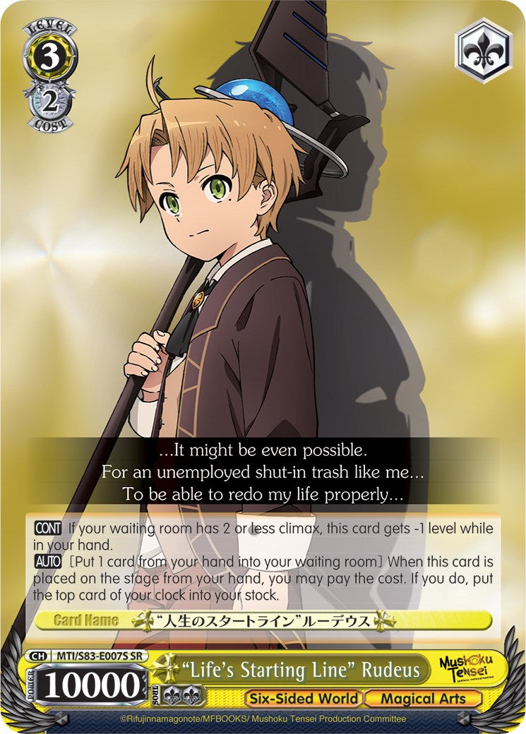 "Life's Starting Line" Rudeus (MTI/S83-E007S SR) [Mushoku Tensei: Jobless Reincarnation] | Cracking-Singles