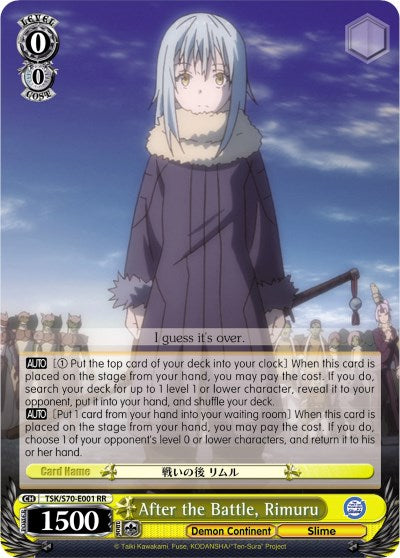 After the Battle, Rimuru (TSK/S70-E001 RR) [That Time I Got Reincarnated as a Slime] | Cracking-Singles