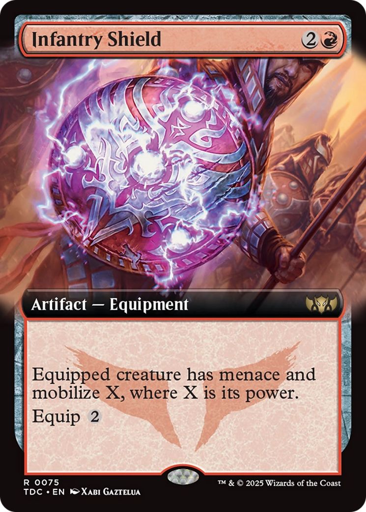 Infantry Shield (Extended Art) [Tarkir: Dragonstorm Commander] | Cracking-Singles