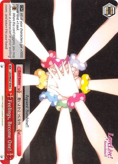 Feelings, Become One! (LSS/WE27-E36 C) [Love Live! Sunshine!! Extra Booster] | Cracking-Singles