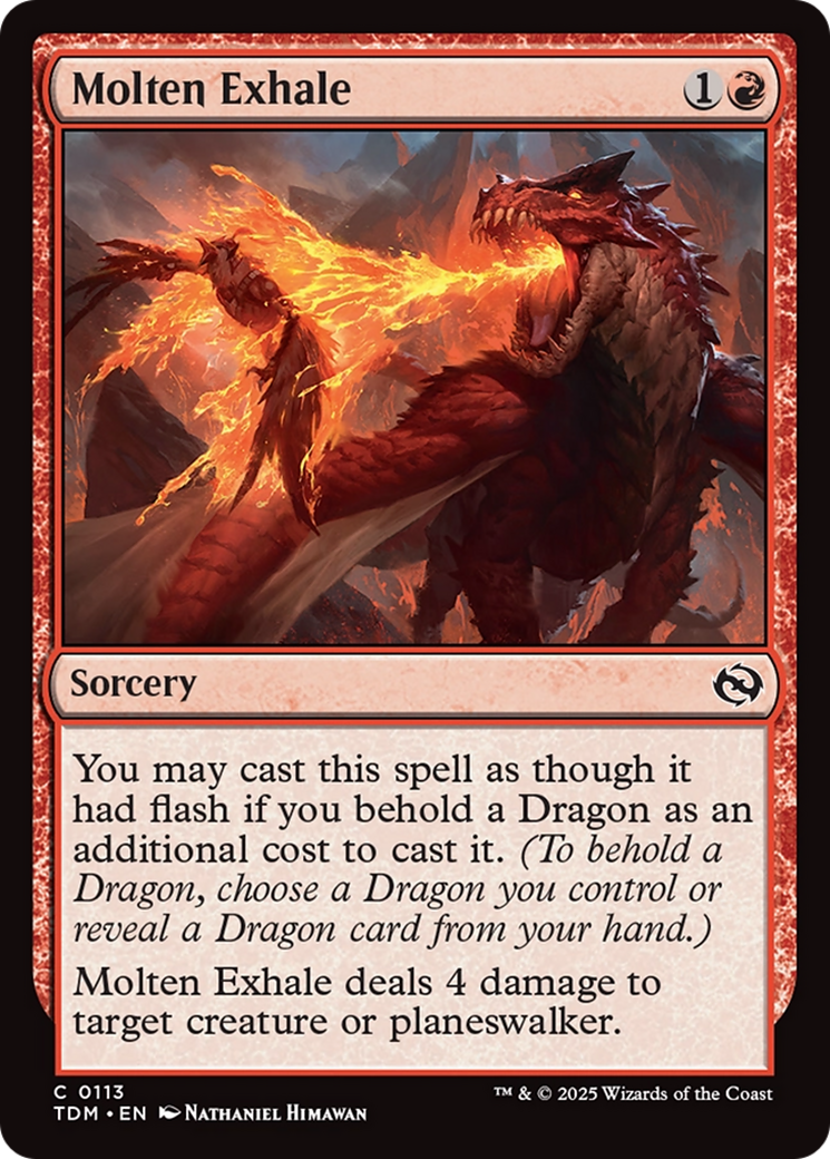 Molten Exhale [Tarkir: Dragonstorm] | Cracking-Singles