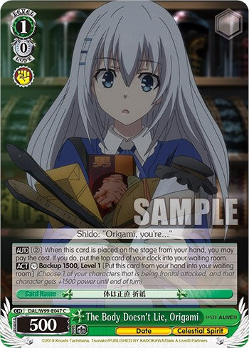 The Body Doesn't Lie, Origami [Date A Live Vol.2] | Cracking-Singles