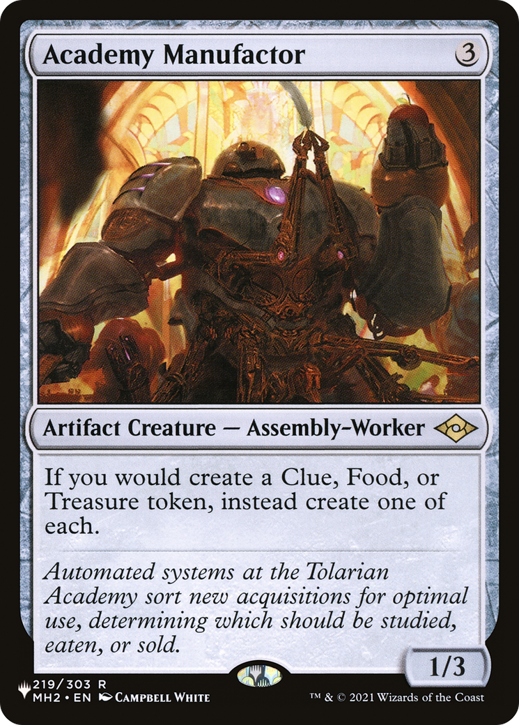 Academy Manufactor [The List] | Cracking-Singles