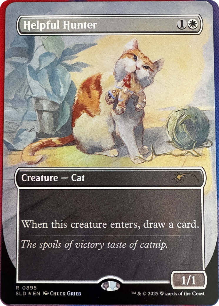 Helpful Hunter (0895) (Rainbow Foil) [Secret Lair Drop Series] | Cracking-Singles