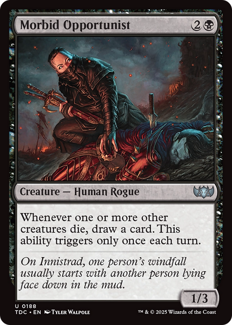 Morbid Opportunist [Tarkir: Dragonstorm Commander] | Cracking-Singles