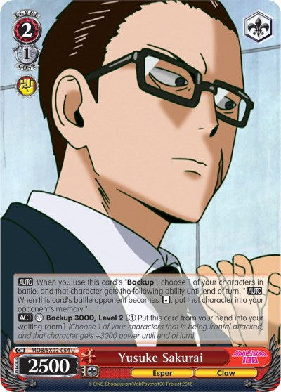 Yusuke Sakurai (MOB/SX02-054 U) [Mob Psycho 100] | Cracking-Singles