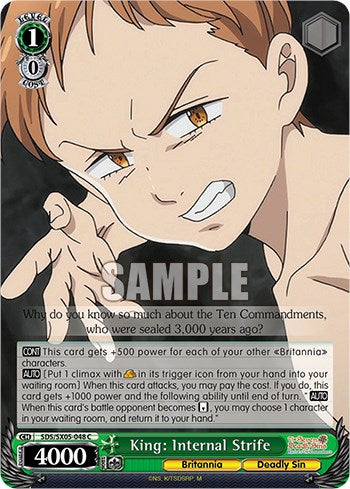 King: Internal Strife [The Seven Deadly Sins: Revival of The Commandments] | Cracking-Singles