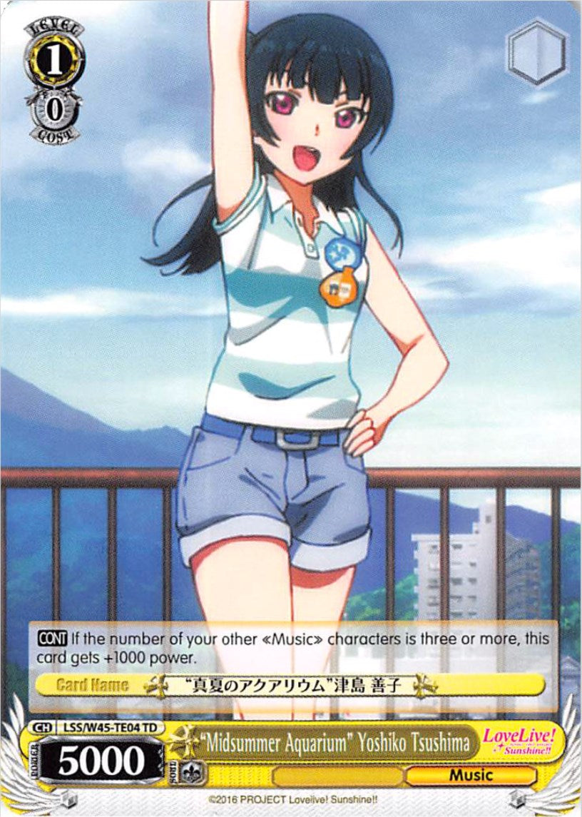 "Midsummer Aquarium" Yoshiko Tsushima (LSS/W45-TE04 TD) [Love Live! Sunshine!!] | Cracking-Singles