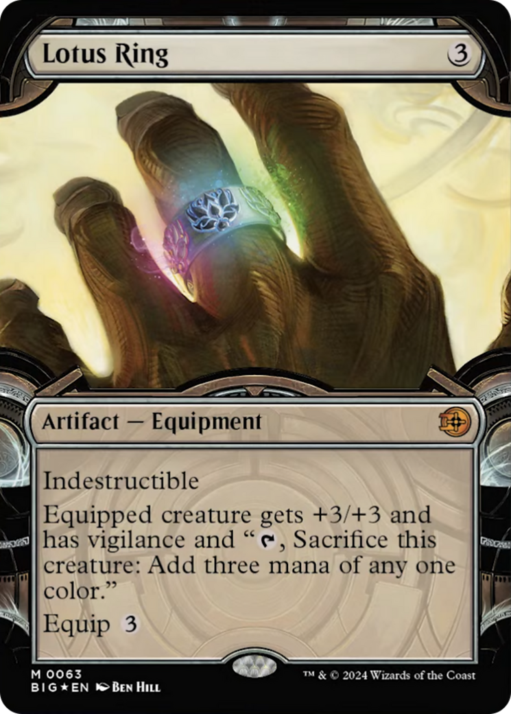 Lotus Ring (Showcase) (Raised Foil) [Outlaws of Thunder Junction: The Big Score] | Cracking-Singles
