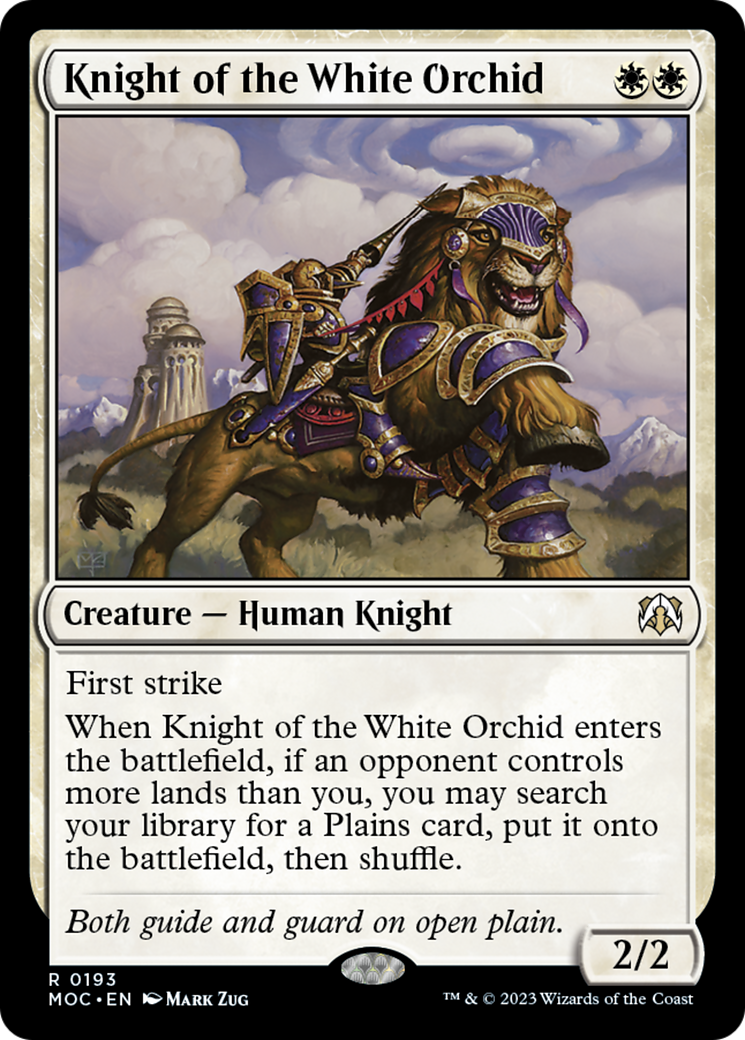 Knight of the White Orchid [March of the Machine Commander] | Cracking-Singles