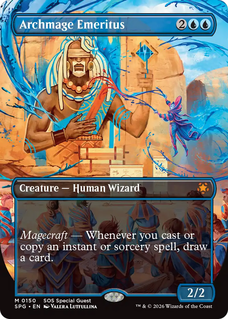 Archmage Emeritus (Borderless) [Secrets of Strixhaven Special Guests] | Cracking-Singles
