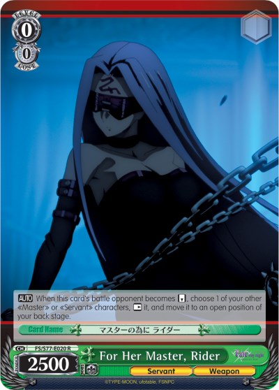 For Her Master, Rider (FS/S77-E020 R) [Fate/Stay Night [Heaven's Feel] Vol.2] | Cracking-Singles