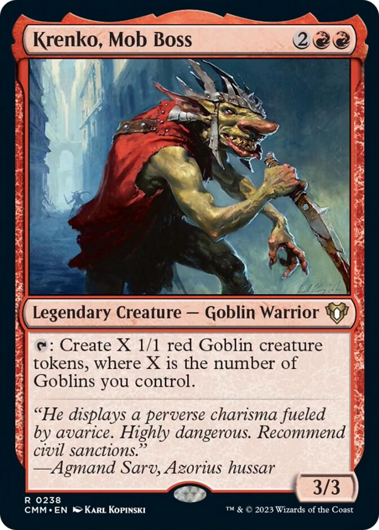 Krenko, Mob Boss [Commander Masters] | Cracking-Singles