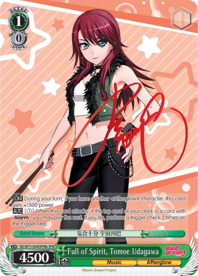 Full of Spirit, Tomoe Udagawa (BD/W73-E040SPMb) [BanG Dream! Vol.2] | Cracking-Singles