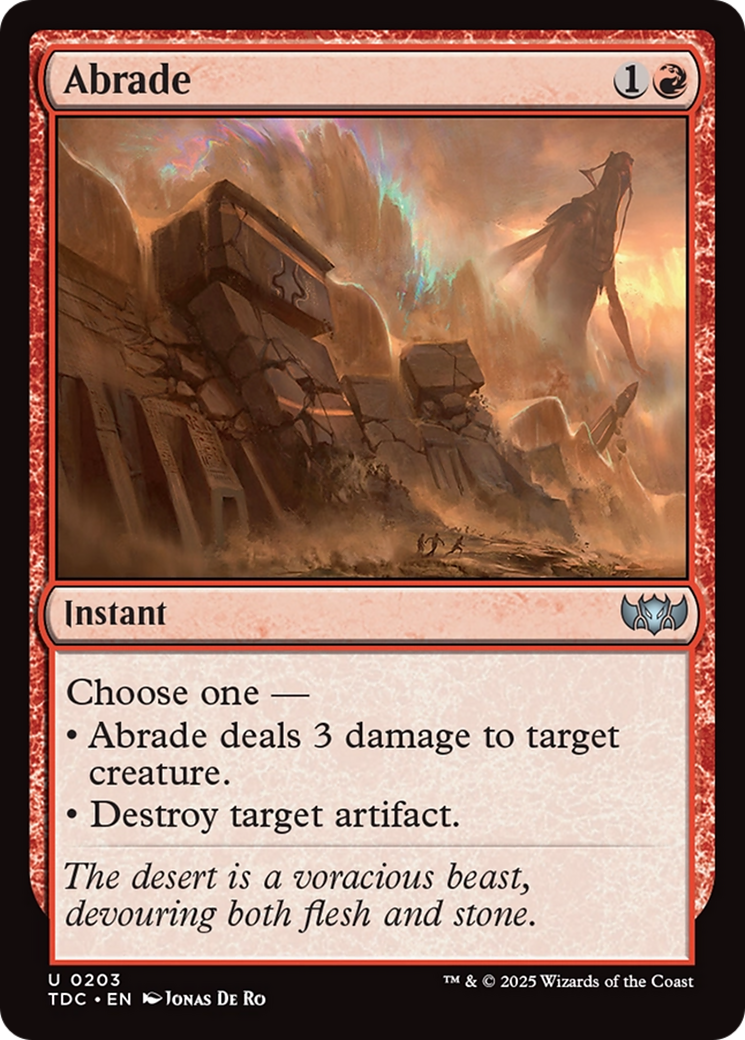 Abrade [Tarkir: Dragonstorm Commander] | Cracking-Singles