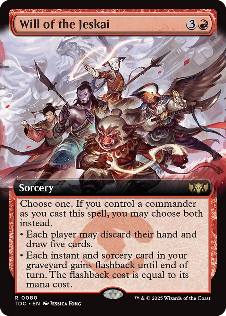 Will of the Jeskai (Extended Art) [Tarkir: Dragonstorm Commander] | Cracking-Singles