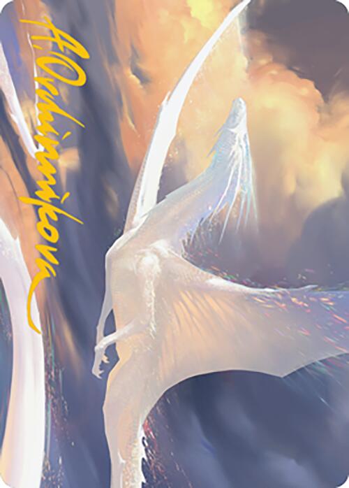 Timeless Dragon Art Card (Gold-Stamped Signature) [Modern Horizons 2 Art Series] | Cracking-Singles