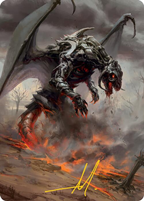 Scion of Draco Art Card (Gold-Stamped Signature) [Modern Horizons 2 Art Series] | Cracking-Singles