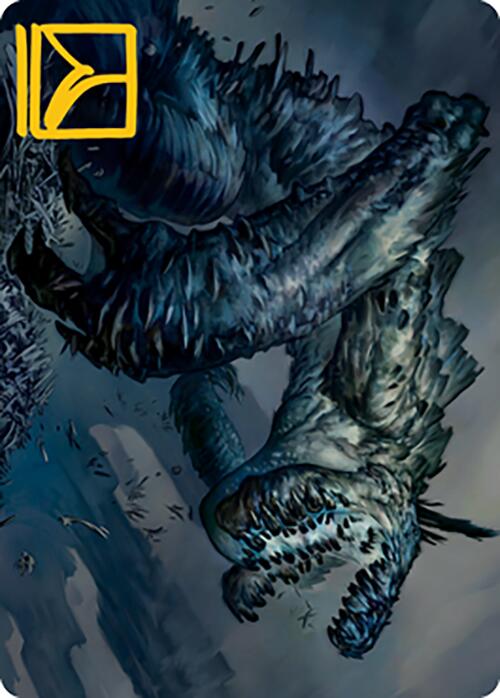 Necrogoyf Art Card (Gold-Stamped Signature) [Modern Horizons 2 Art Series] | Cracking-Singles