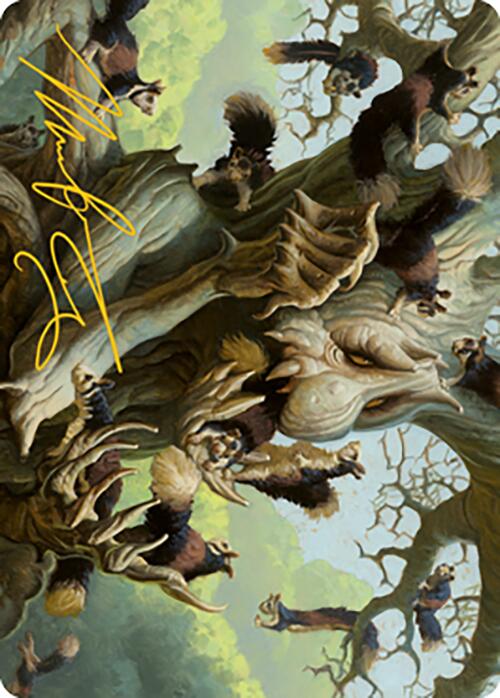 Scurry Oak Art Card (Gold-Stamped Signature) [Modern Horizons 2 Art Series] | Cracking-Singles