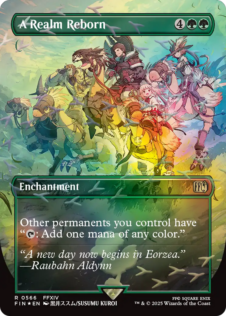 A Realm Reborn (Borderless) (Chocobo Track Foil) [FINAL FANTASY] | Cracking-Singles