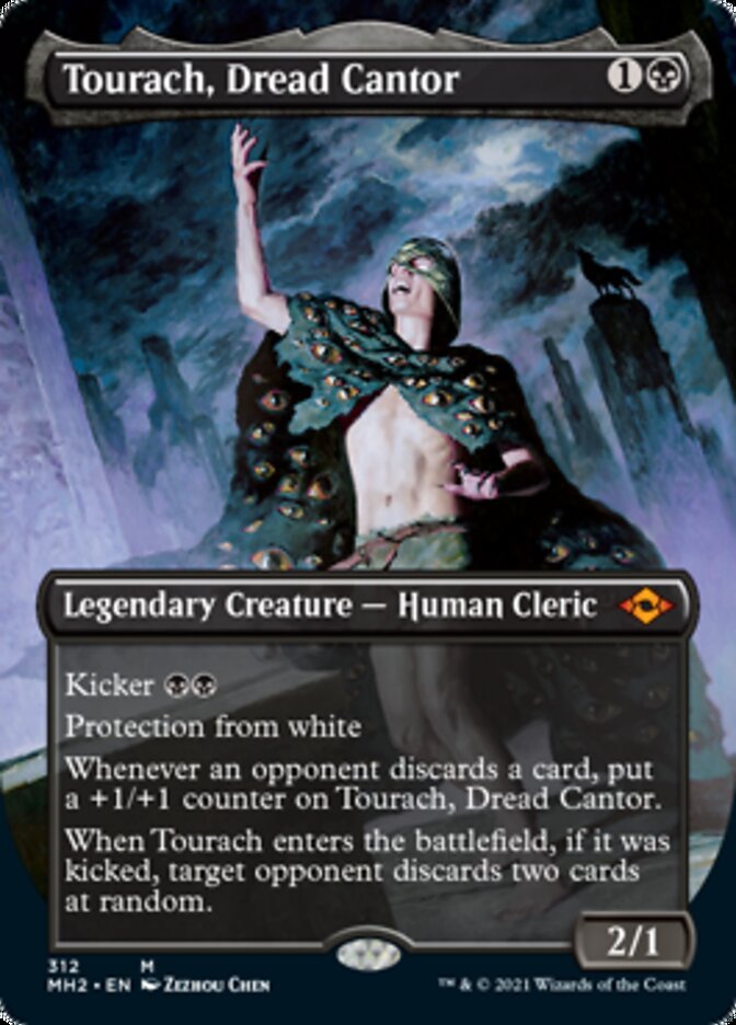 Tourach, Dread Cantor (Borderless Alternate Art) [Modern Horizons 2] | Cracking-Singles