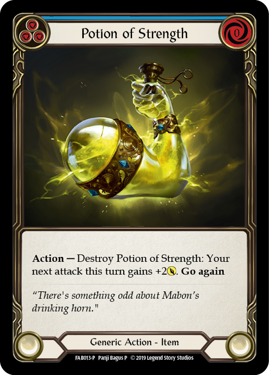 Potion of Strength [FAB013-P] (Promo)  1st Edition Cold Foil | Cracking-Singles